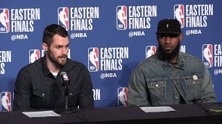 LeBron James, Kevin Love after Cavs destroy Celtics in Game 3