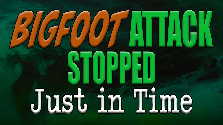 Bigfoot Attacking Kids Stopped Just in Time