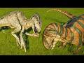 Indoraptor Vs Metriacanthosaurus #jurassicpark dinosaurs #asmr fighting GAMEPLAY 14