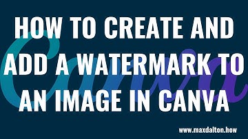 How to Create and Add a Watermark to an Image in Canva