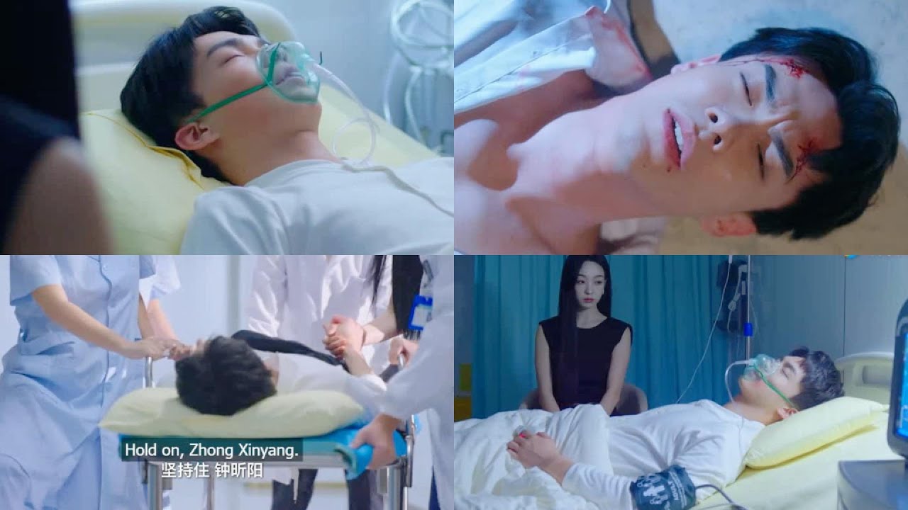he was injured many times and felt terrible pain. sick male lead cdrama hurt scene chest pain