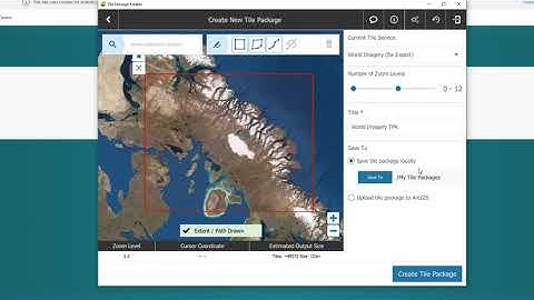Download Esri Basemaps for Offline Use (Tile Package Kreator)