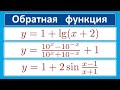 Как находить обратную функцию