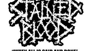 Stained Blood  When All Is Said And Done napalm Death Cover