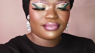 Makeup tutorial look by Ebony beauty true beauty you can see who you really are.