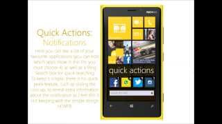 Windows Phone Blue concept - Quick Actions: Notifications screenshot 2