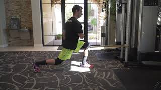 Spanish Split Squat Iso Hold Band Around Knee
