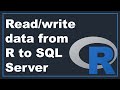 r with sql | connect r to sql server | how to connect r to sql server