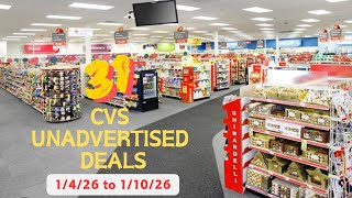 CVS unadvertised deals 1/4/26~1/10/26 | 🔥31 unadvertised deals 