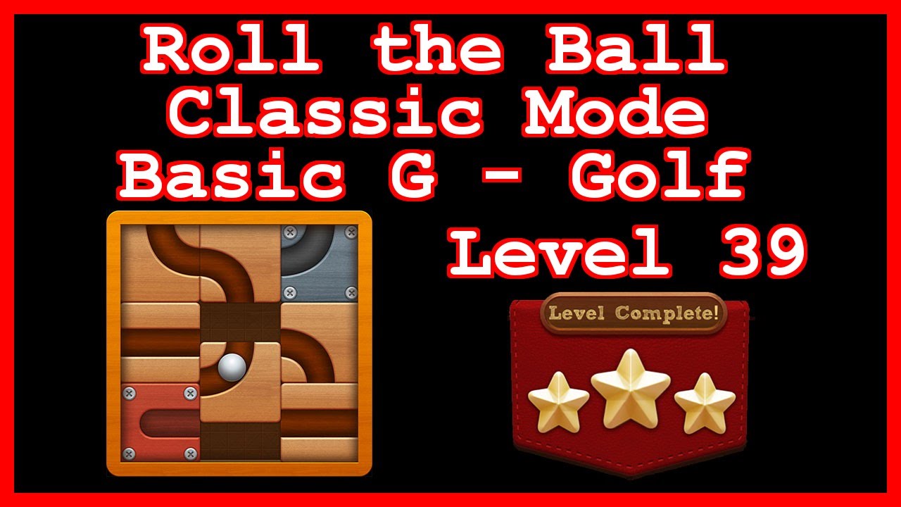 Roll the Ball Golf Level 39 (Classic Basic G) Lösung Solution