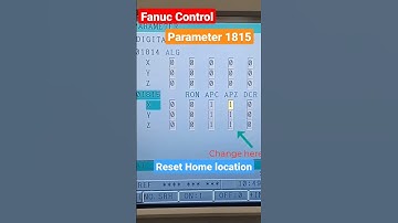 How to reset home position Fanuc controller #parameter #fanuc #cncmilling #howto #shorts