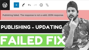 Publishing failed. The response is not a valid JSON response. ERROR FIXED in WordPress 💯 Urdu/Hindi