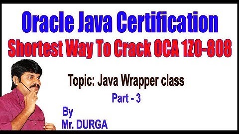 Java tutorials || Java Wrapper Class  Part - 3 || by Durga Sir