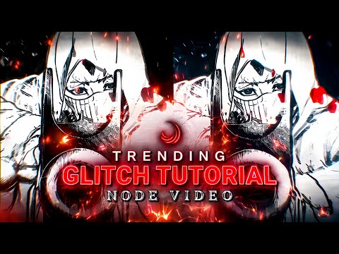 Trending Block Glitch & Glow Effect Tutorial | Node Video 🔥