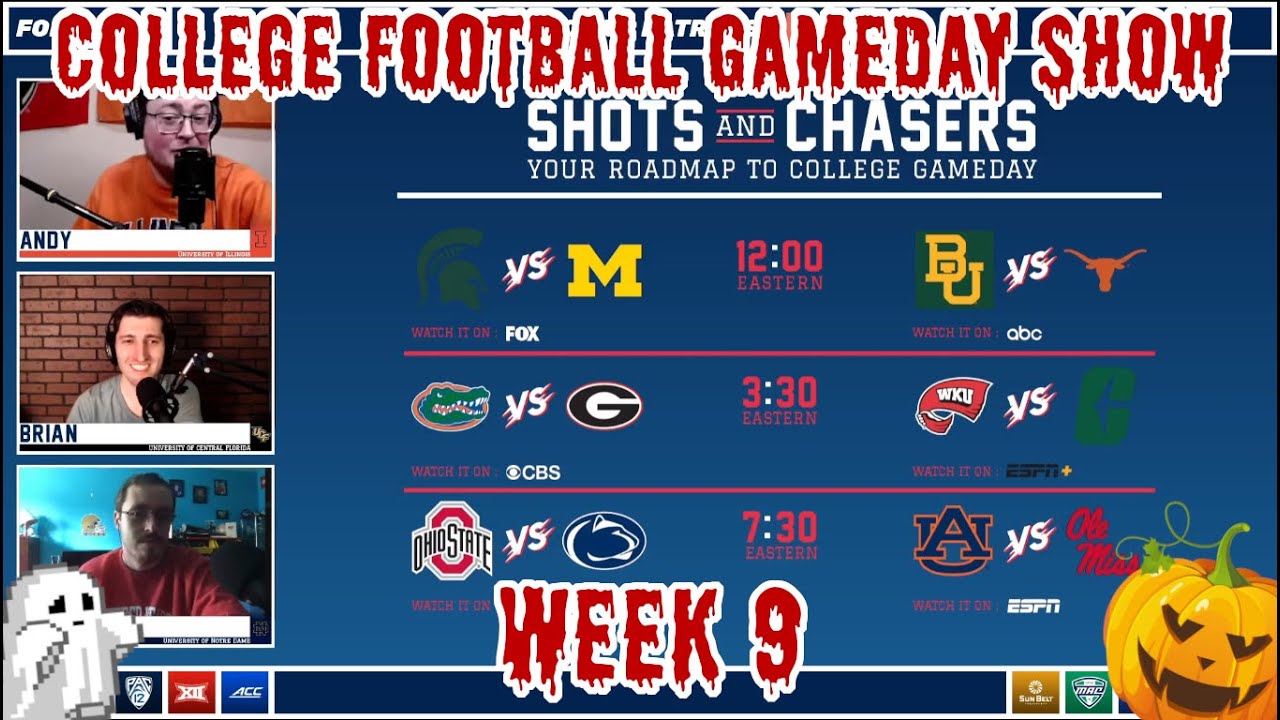 College Football Gameday Show 2021 Week 9 From The Stands Sports