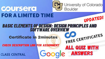 Basic Elements of Design: Design Principles and Software Overview,(week1-4) All Quiz Answers.#quiz