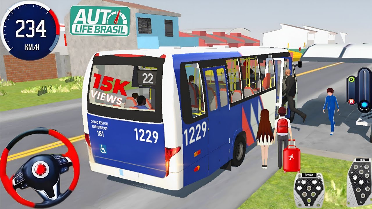 🎮Minibüs Yolcu Taşıma Sürüş Simülatör Oyunu-🔥Auto Life Brasil 2026 - 