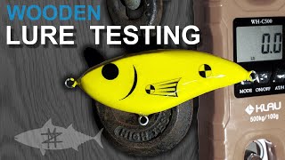 Wooden Fishing Lure Testing: How deep do you need to embed your twist wire?