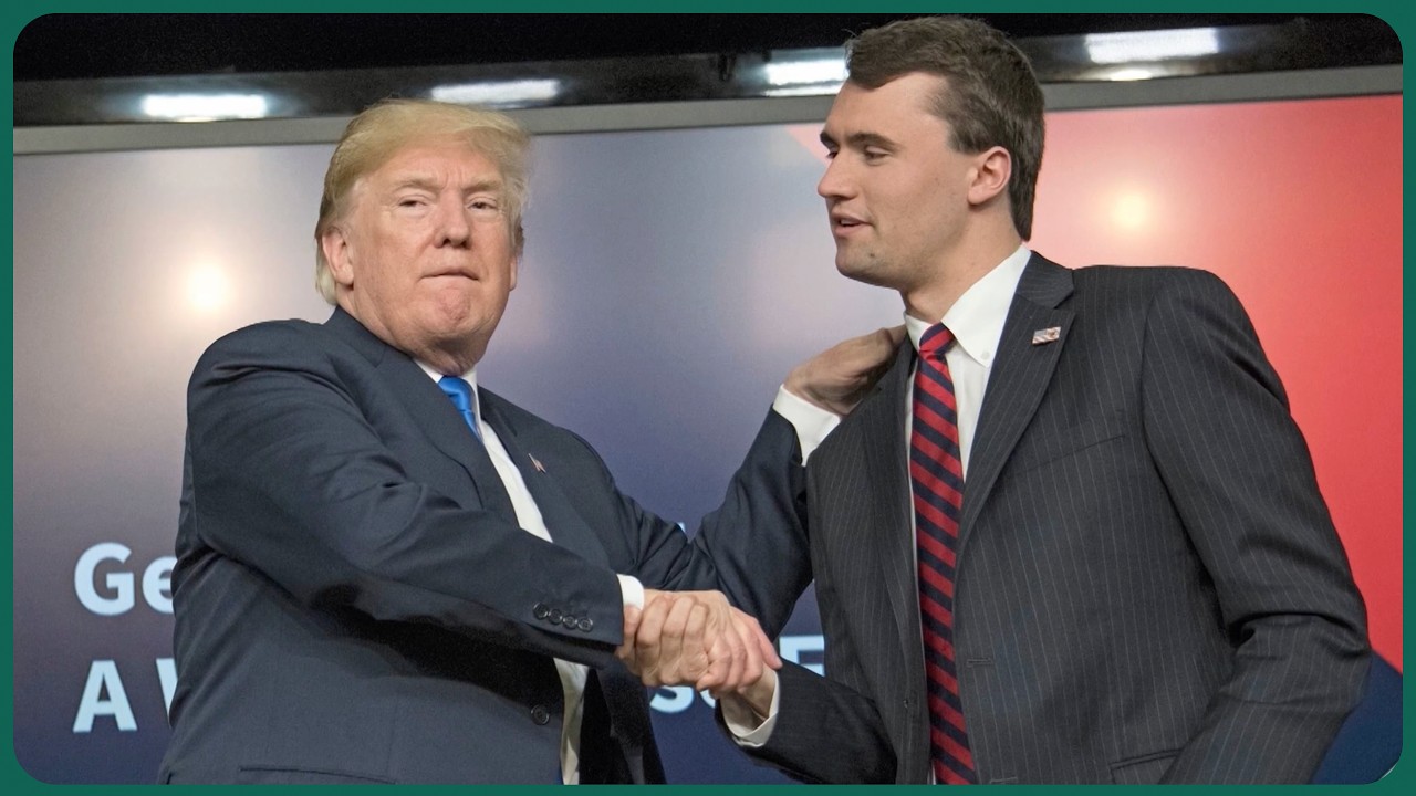 Documentary backdrop image for Charlie Kirk: The Road To Courage (2026)