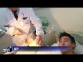 중국, 손잘린 남성, 발에다 붙인 손