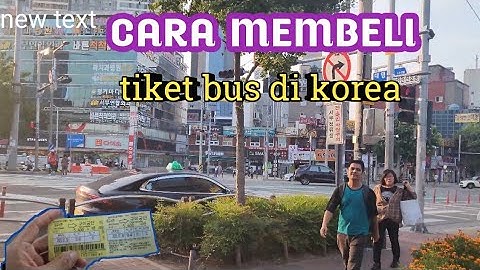 CARA MEMBELI TIKET BUS DI KOREA