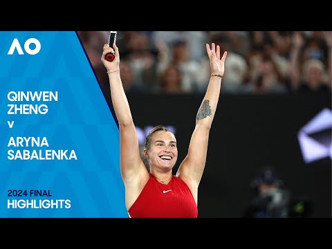 Qinwen Zheng v Aryna Sabalenka Highlights | Australian Open 2024 Final