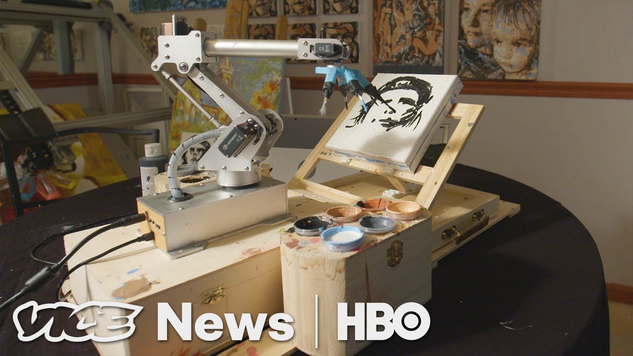 Pindar Van Arman Is Teaching Robot Artists To Paint Like Humans (HBO)