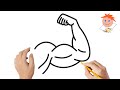 How To Draw A Muscle Arm Easy Drawings 