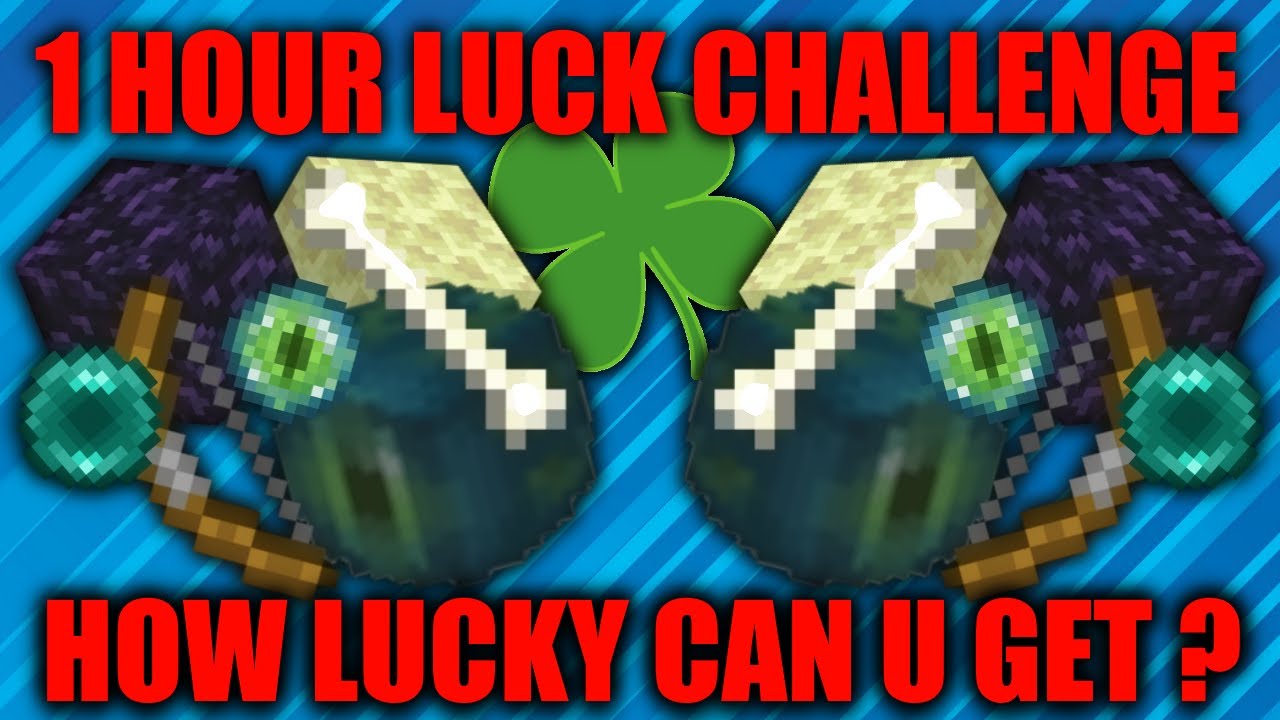 (1) HYPIXEL SKYBLOCK // THE ONE HOUR LUCK CHALLENGE?! //