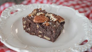 How to make CHOCOLATE BROWNIES flourless and sugarfree easy recipe