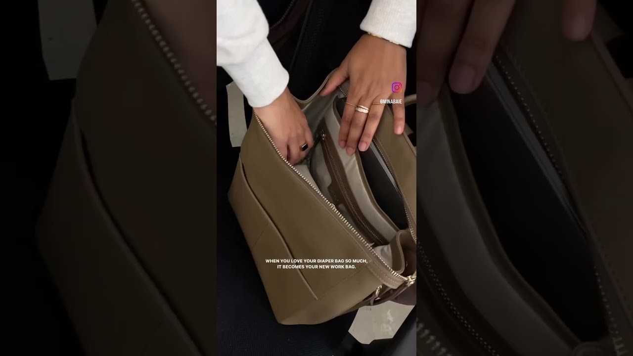 Your diaper bag is your new work bag. | MINA BAIE 