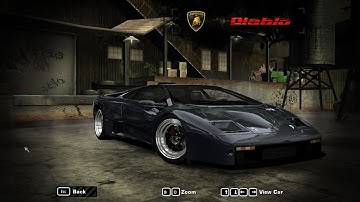 nfs most wanted  - Lamborghini Diablo SV/GTR Junkman Tuning & Gameplay