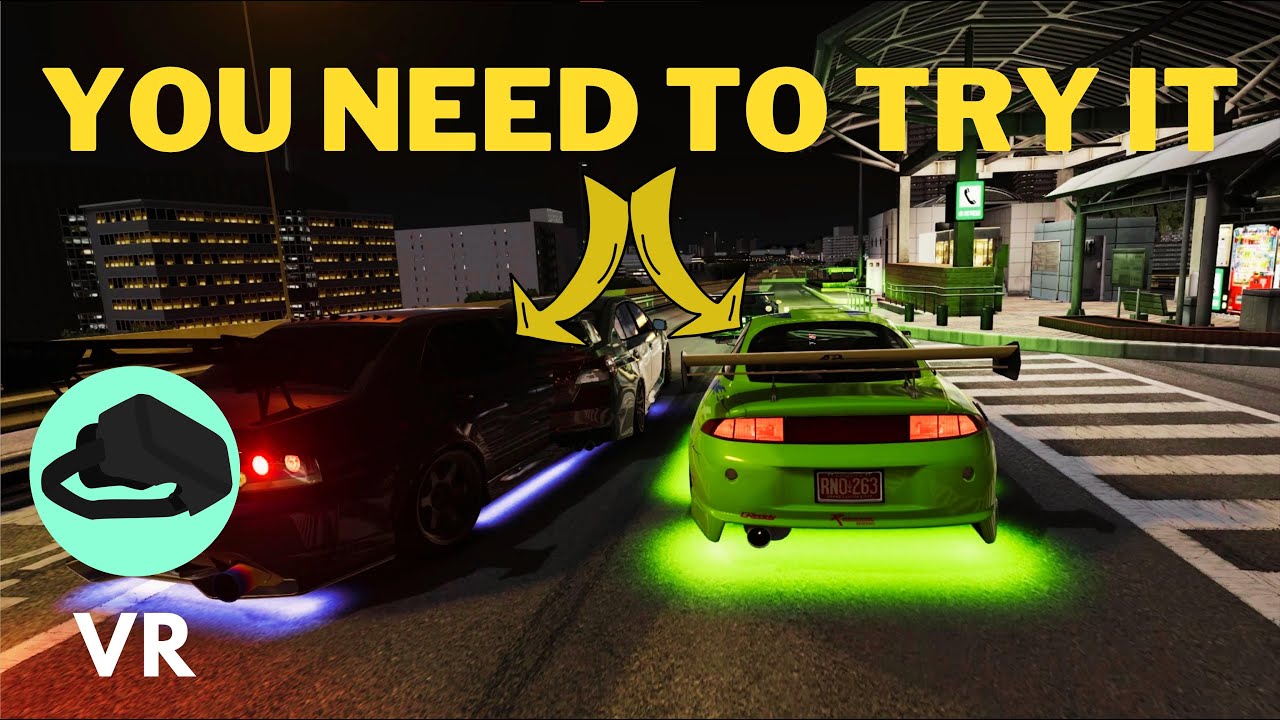 4K VR - F&F2 Mitsubishi Eclipse Weaving Through VIP No Hesi SERVER!! - Assetto Corsa - META QUEST 2