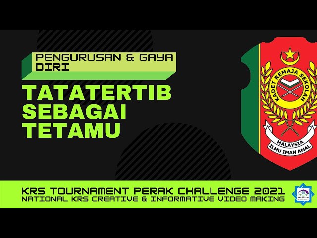 KRS Tournament Perak Challenge 2021 | NURDAHLIA ALEESA | TATATERTIB SEBAGAI TETAMU class=