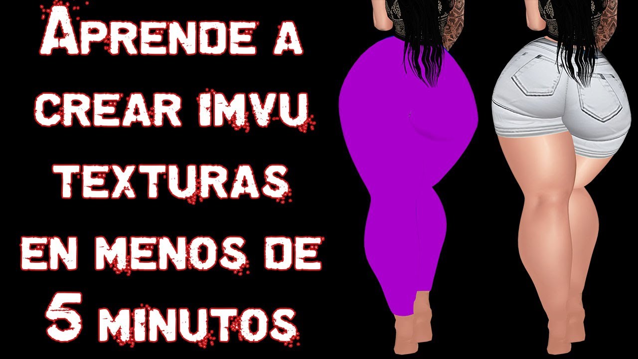 APRENDE A CREAR TEXTURAS DE IMVU EN 5 MINUTOS | Plantillas  (Tutoriales Complejos en Descripción)