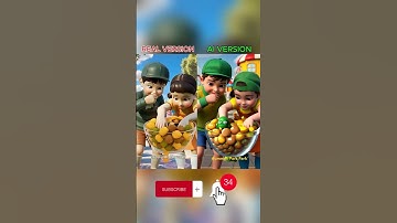 Squid Game AI Korean Snack ASMR:What do you thing of AI version? #shorts #squidgame #asmr