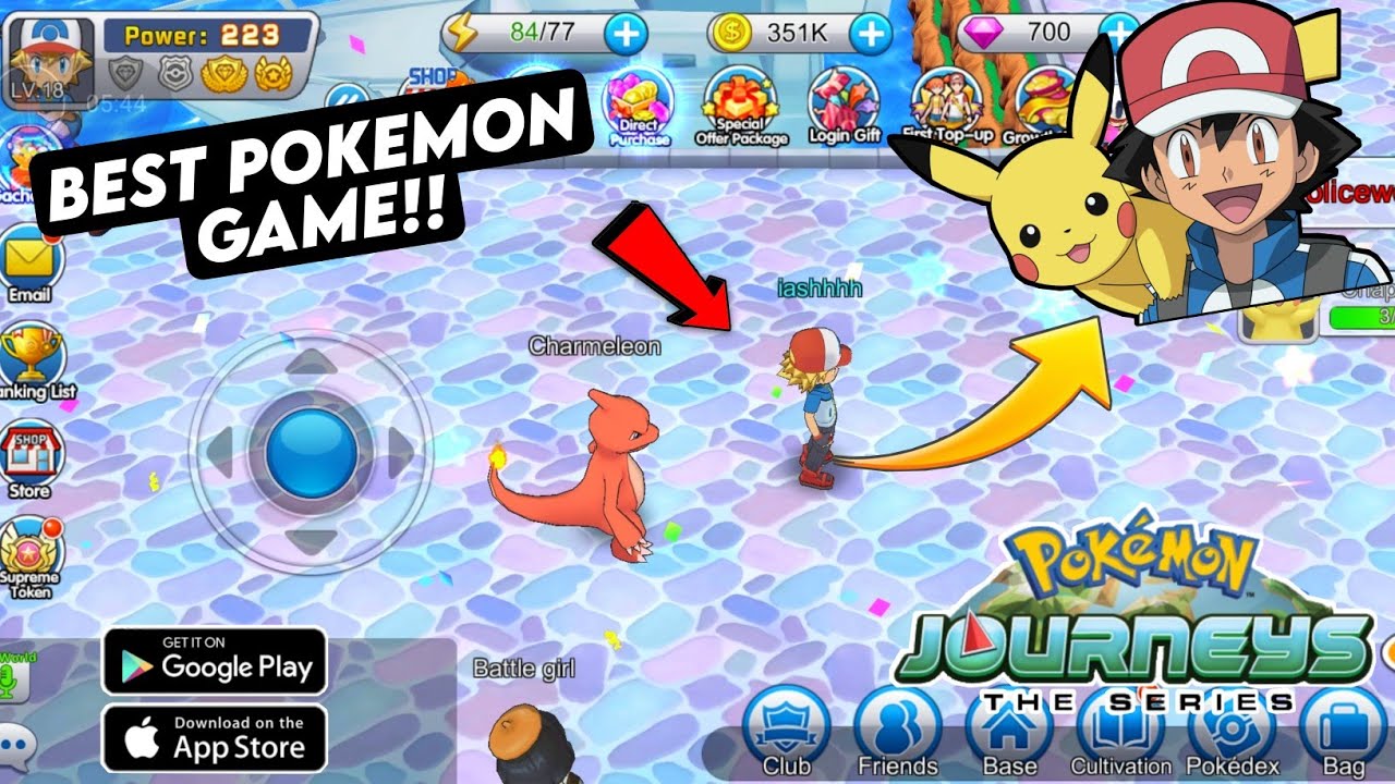 4 My POKEMON JOURNEY!! monster of glory! best pokemon games