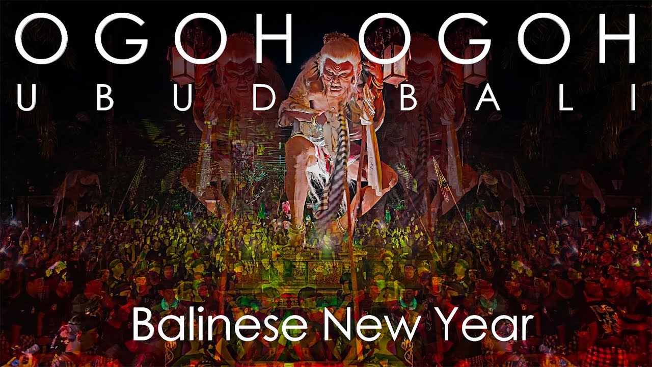 🇮🇩4K Ого - Ого Ньепи. Убуд. Бали. Тихий день 2023. Балийский Новый год!