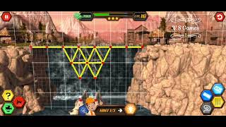 Bridge Construction Level 16 || Bridge Construction Level 16 Complete with 3 Star Excellent