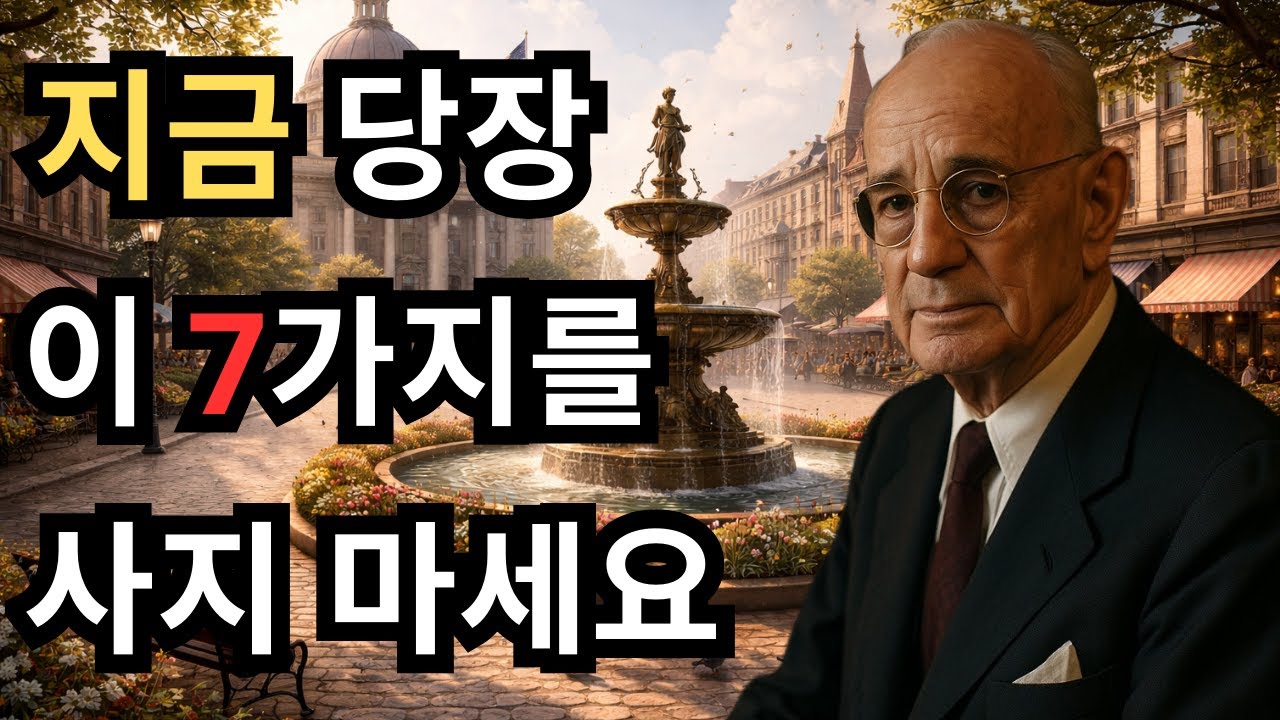 이 7가지 구매가 당신을 가난하게 만들고 있다 | 나폴레온 힐