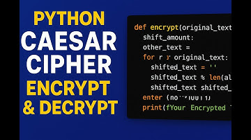 Python Caesar Cipher 🔐 | Encrypt & Decrypt Messages Easily