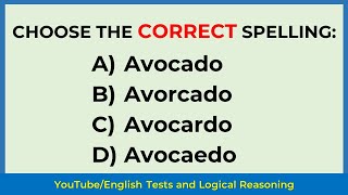 20 Advanced Spelling Quiz Spelling 44