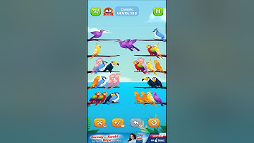 Bird Sort Puzzle l Classic Level 195 l Bird Sort Color Puzzle l Bird Sort Puzzle Challenge - Birds