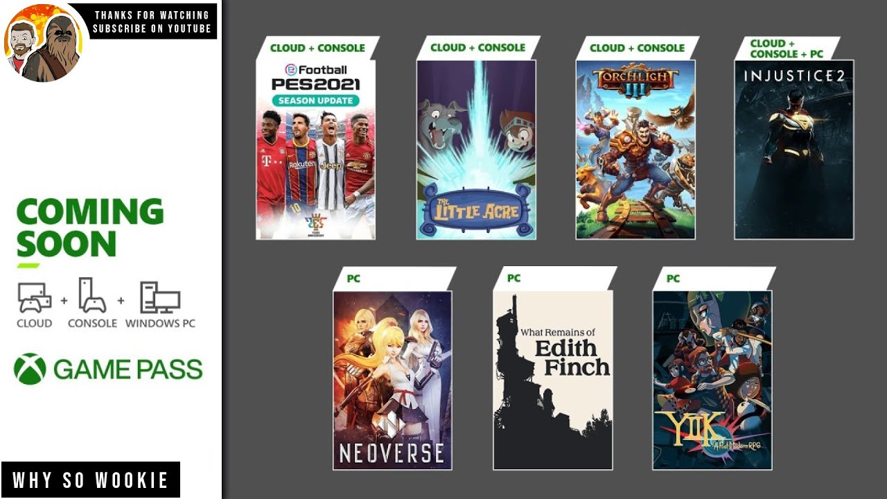 NEW GAME PASS UPDATE JANUARY 1ST - 15TH 2021