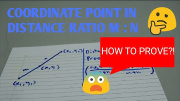 Coordinate point in distance ratio m : n - Proof