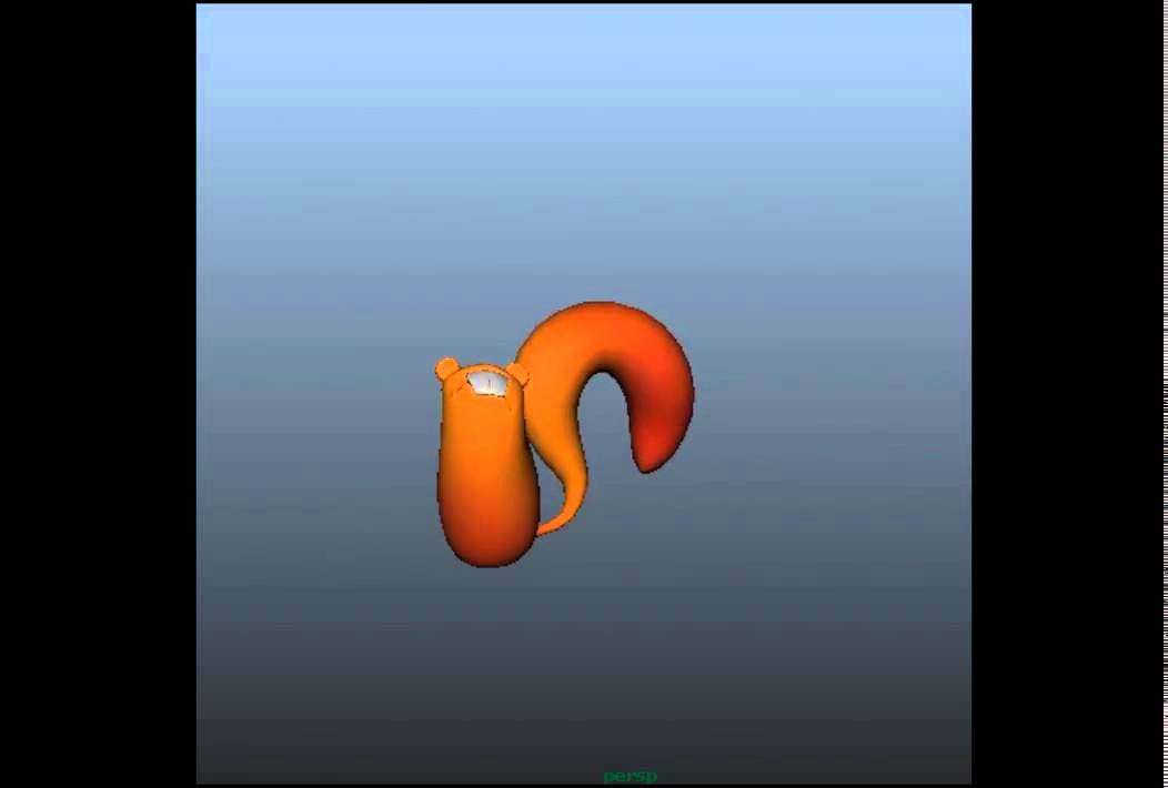 squirrel 3d animation test - YouTube