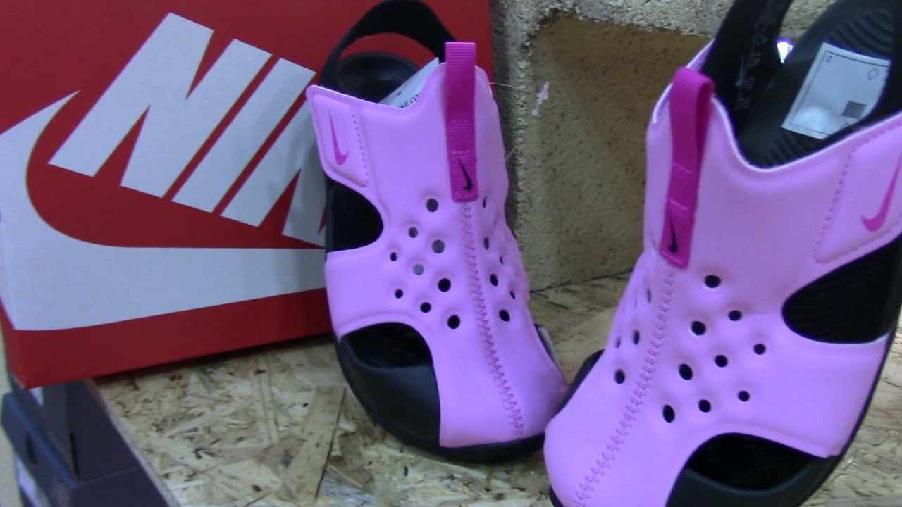 CHANCLAS NIKE SUNRAY NIÑA ROSA | Nike Sunray Rosas Verano 2019 - YouTube