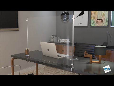 How To: Adjustable Counter Clamping Sneeze Guard SKU: DCAD075-##