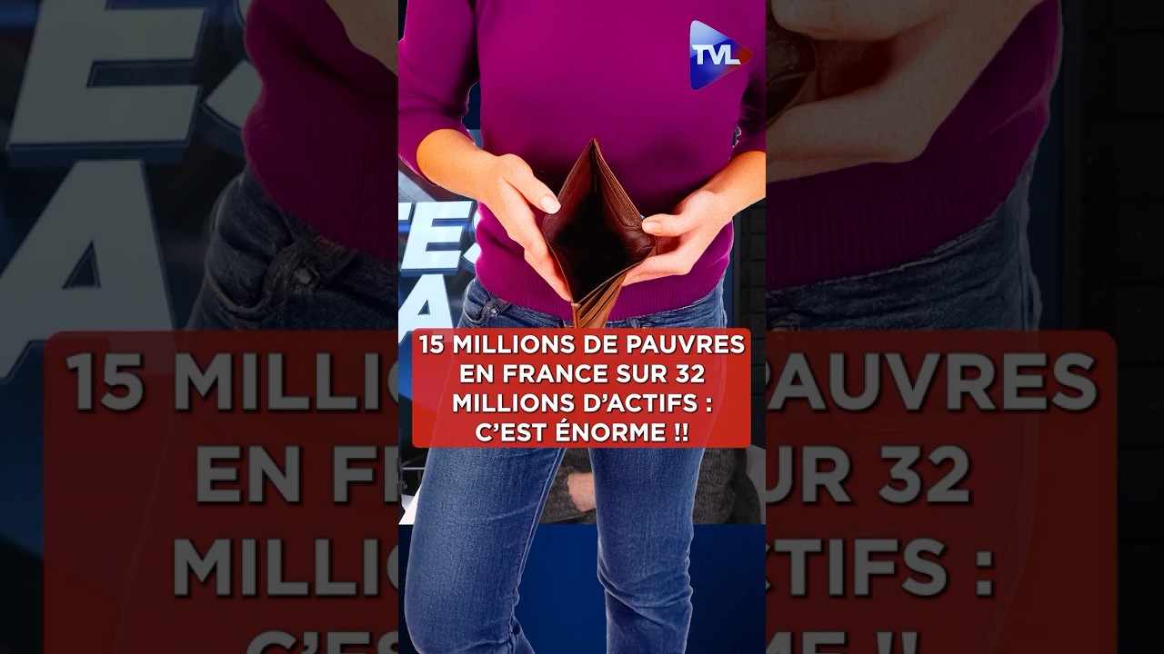 "15 millions de pauvres sur 32 millions d'actifs en France, c'est énorme !!!"  #pauvreté