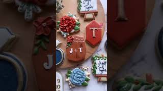 Fall wedding set 🧡#customcookies #sugarcookiedecorating #decoratedsugarcookies #royalicingcookies